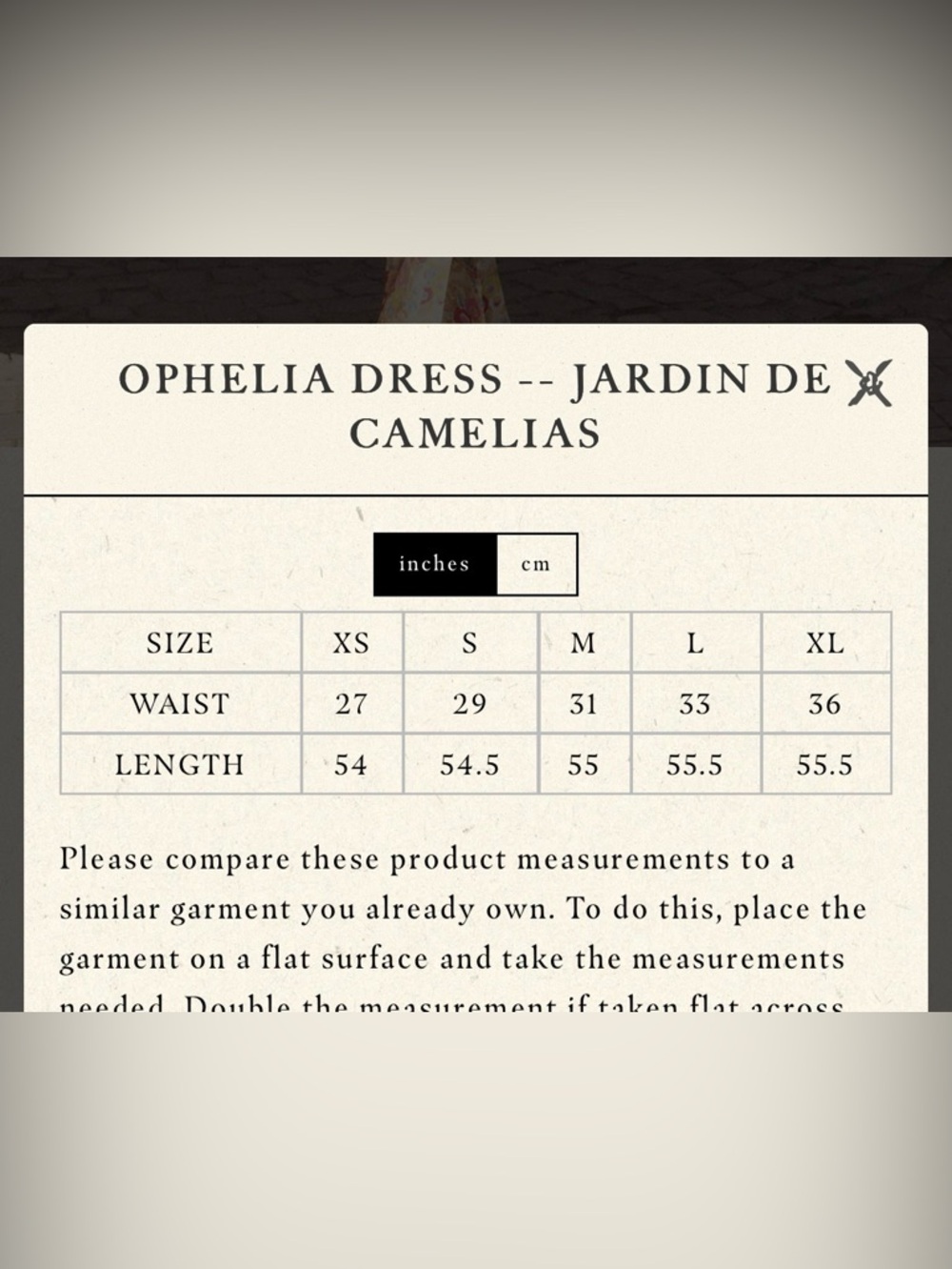 NWOT Doen OPHELIA DRESS -- JARDIN DE CAMELIAS - Picture 6 of 6